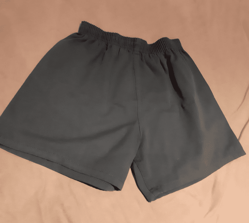 Cotton green PE shorts
