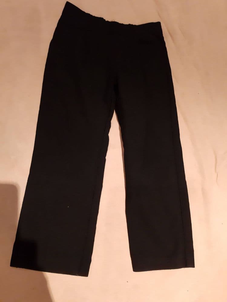 F F black trousers with adjustable waist